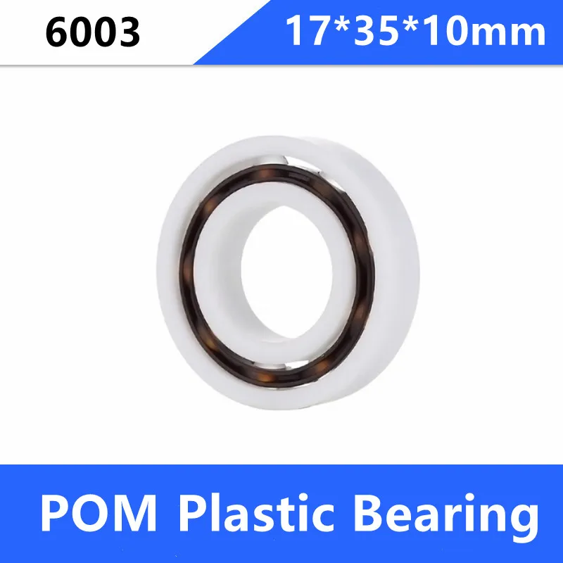 

20/50pcs 6003 17mm POM Plastic bearings with Glass balls 17*35*10 mm nylon bearing 17x35x10 1 order