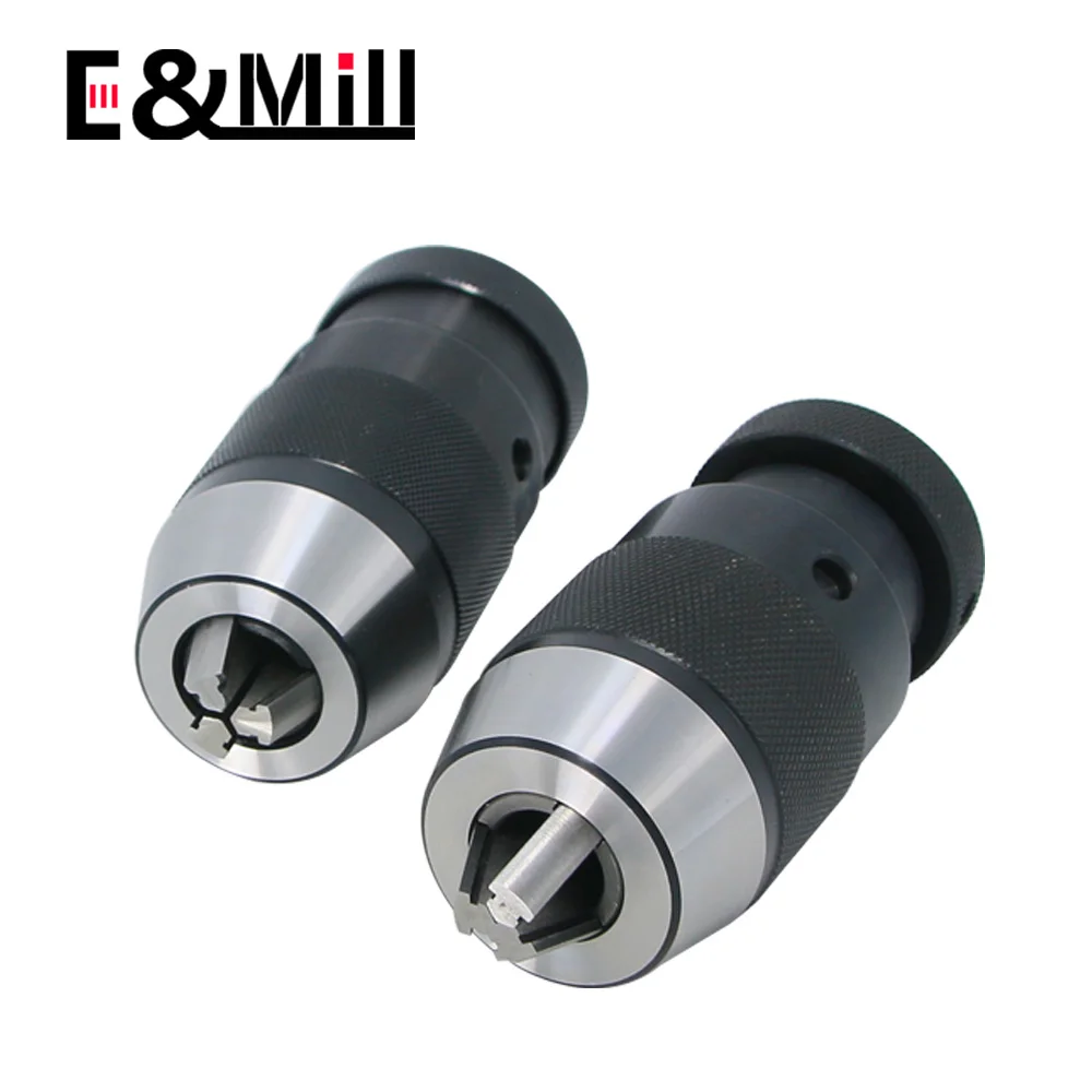 1x B10 B12 B16 B18 B22 drill chuck Keyless drilling chuck Self Tighten Automatic Locking clamp range 0.5-6mm 1-10mm 1-13mm 1-16