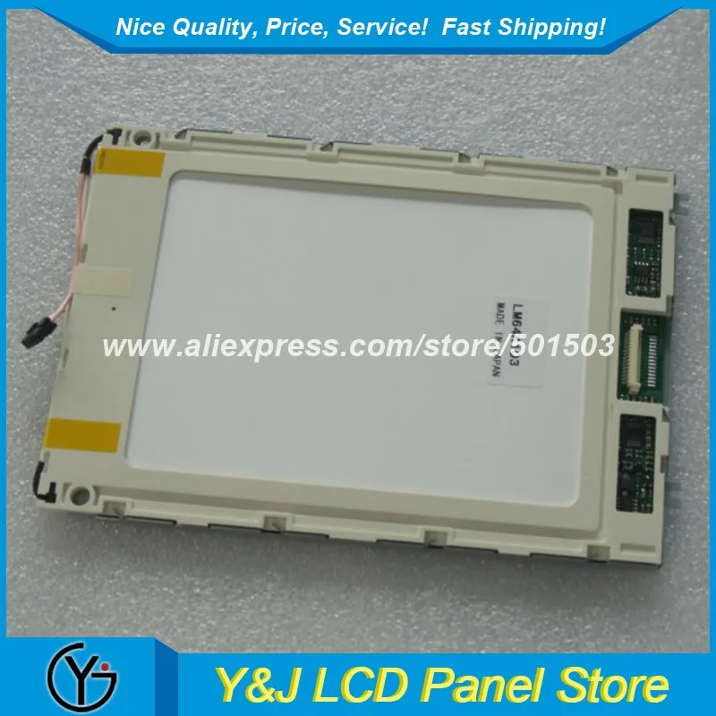 Painel de exibição CCFL FSTN-LCD de 7,2 polegadas 640x480 LM64K103 LM64K104 - Tela gráfica monocromática para eletrônicos