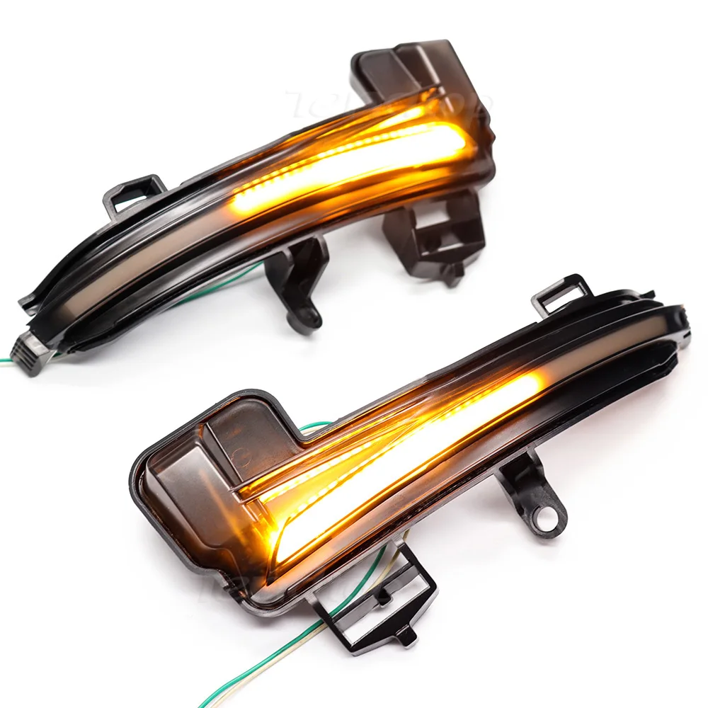 Dynamic LED Rearview Mirror Lamp Flowing Turn Signal Lights Car Accessories For Skoda Superb A7 B8 MK3 III Typ 3V 2016- 2019