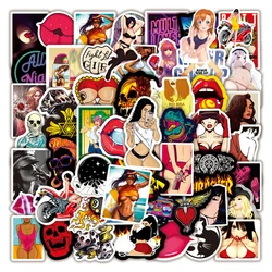 10/30/50/100PCS Waterproof Tease Vulgar Sexy Beauty Girls Stickers Car Bike Luggage Laptop Motorcycle Graffiti Sticker Kids Toy