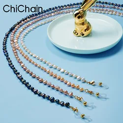 Ladies Pearl Anti-dropping Glasses Chain Necklace Pendant Reading Glasses Metal Sunglasses Chain Lanyard Accessories Ladies Pear