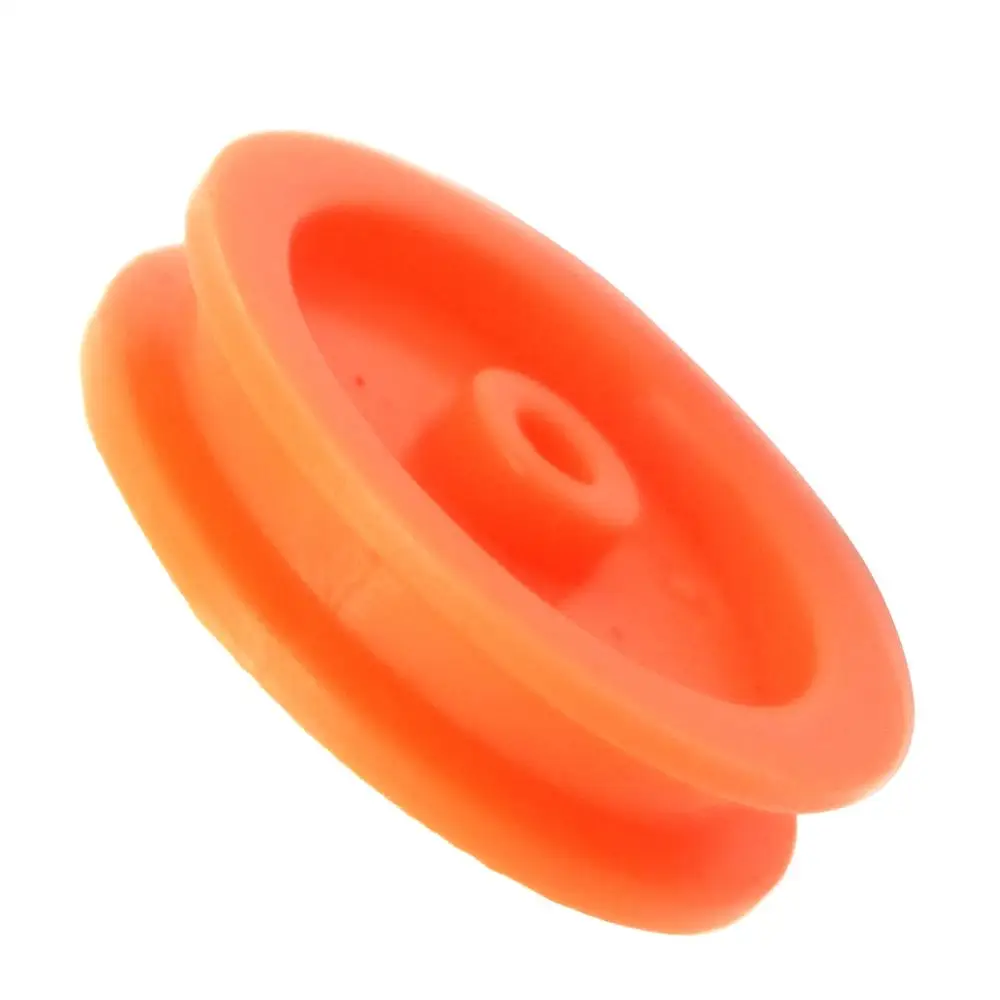 20Pcs/lot 2mm Hole Orange Plastic Belt Pulley 2*16.8mm For DIY RC Toy Car Airplane Accessories