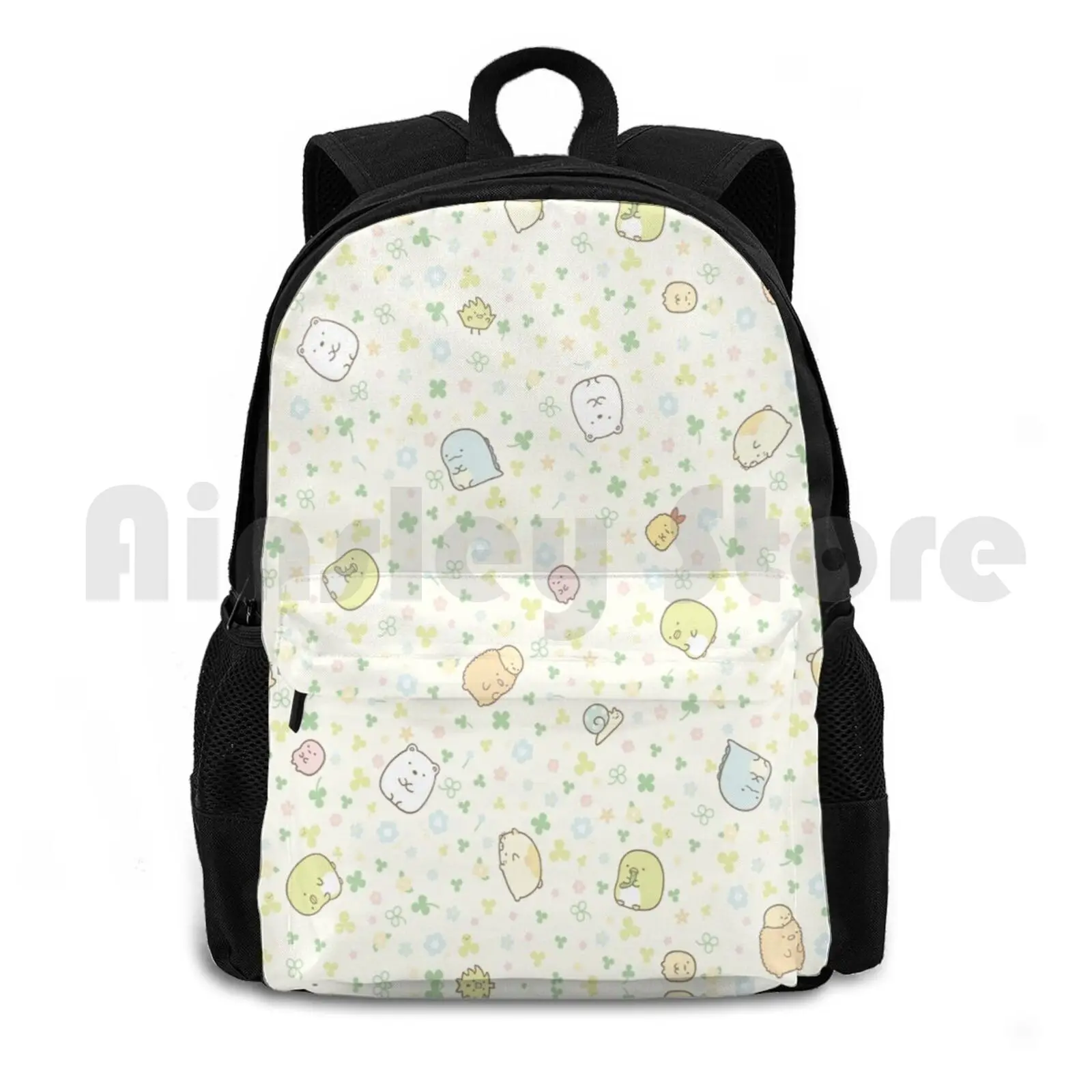 

Sumikko Gurashi 6 Outdoor Hiking Backpack Waterproof Camping Travel Hakucat Haku Cute Colorful Pattern Japan Anime Anime