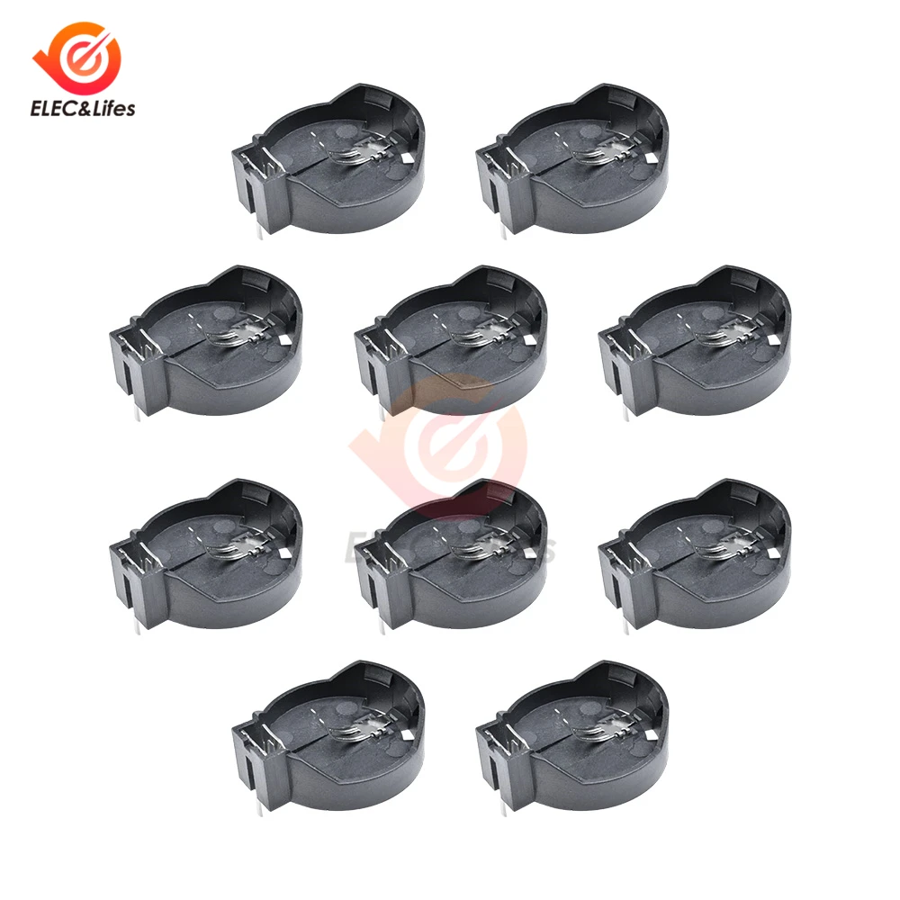 10Pcs 3V CR2025 CR2032 ø20mm pulsante portabatterie portabatterie portabatterie 2025 2032 Mini staffa batteria portatile scatola di immagazzinaggio