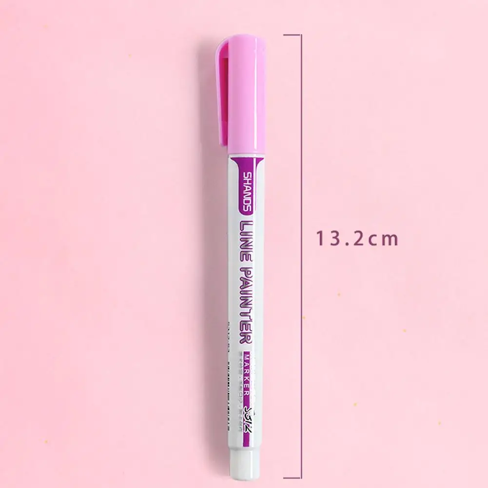 8 في 1 أقلام خطاط (ماركر) الطلاء مخطط أقلام الدائم ماركر 8 اللون مزدوجة خط القلم القرطاسية للكتابة الرسم