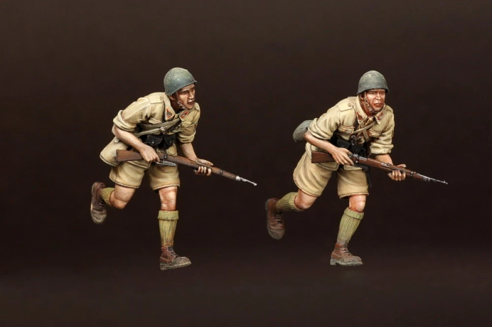 1/35 Resin Model Figure GK ,2 Figure , Unassembled and unpainted kit