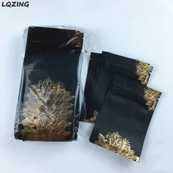 Resealable Matte Black Flat Foil Zip Lock Bag Dried Fruits Ground Coffee Snack Nuts Heat Sealing Packaging Pouches Small