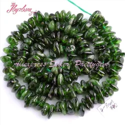 Natural Green Diopside Freeform Irregular 3x5-4x7mm Stone Beads For DIY Necklace Bracelat Woman Jewelry Making 15