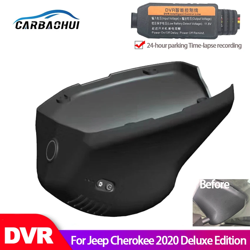 

Car DVR Wifi Video Recorder Dash Cam Camera for Jeep Cherokee KL 2020 High configuration car Novatek 96658 Night vision CCD hd