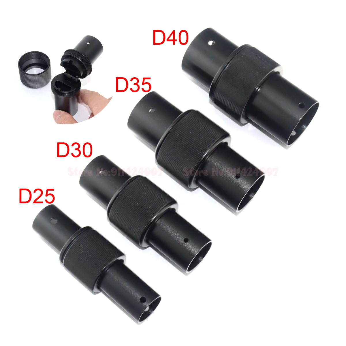 4pcs/Lot D20 D25/30/25/40mm Horizontal Folding Arm Frame Carbon Tube Arm Fixed Seat Joint Adapter Connector for Plant UAV Drone