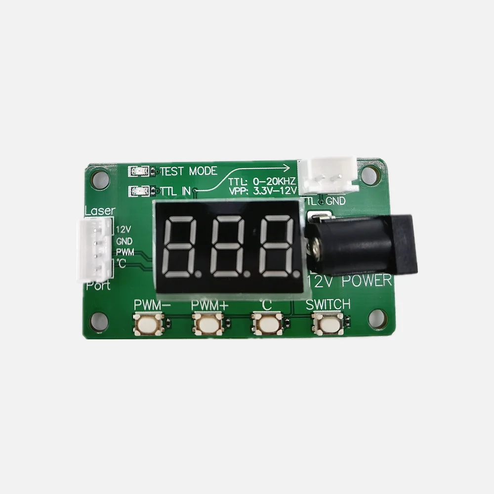 NEJE-온도 테스트 보드 TTL 수동 PWM 제어 테스터, 레이저 조각기 모듈용, 전력 조정