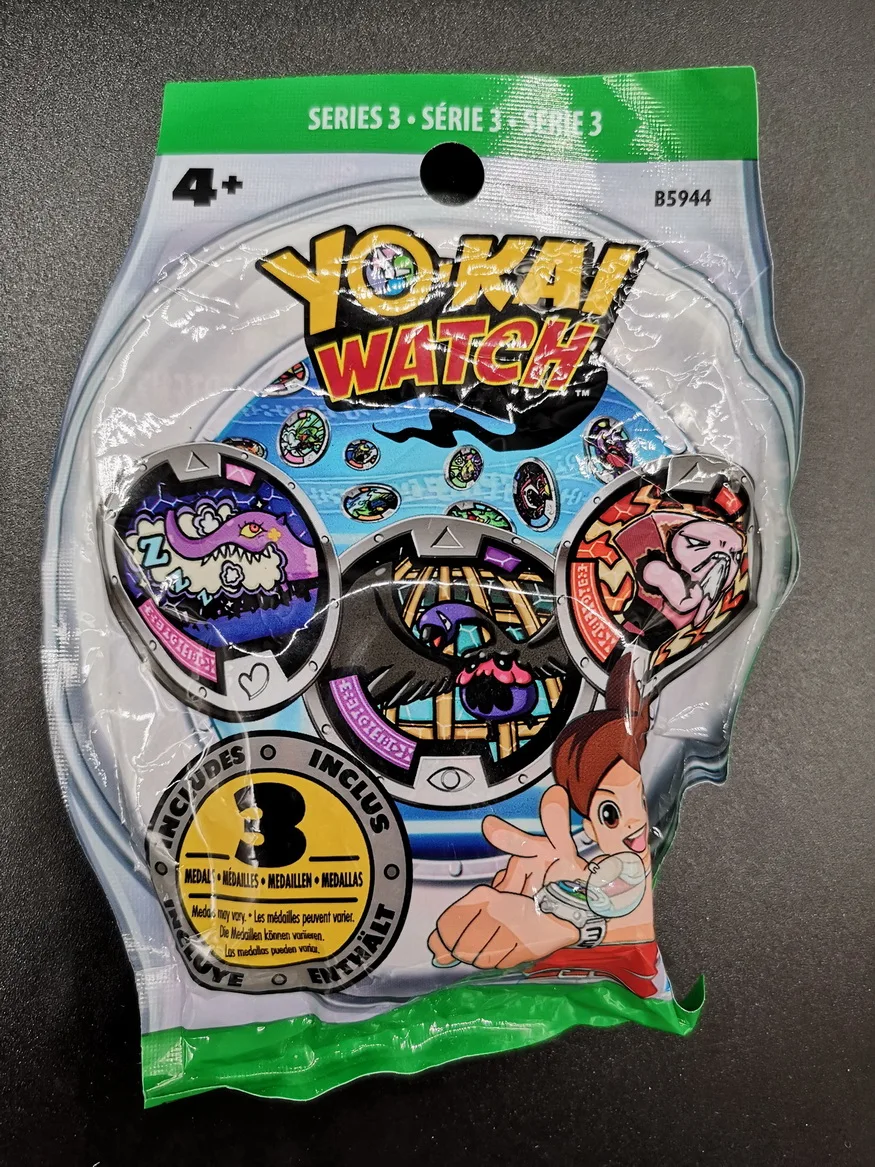 مجموعة من 5 حزم YO-KAI يوكاي ساعة ميداليات سلسلة 1 سلسلة 2 سلسلة 3 سلسلة 4 أكياس أعمى مختومة جديد