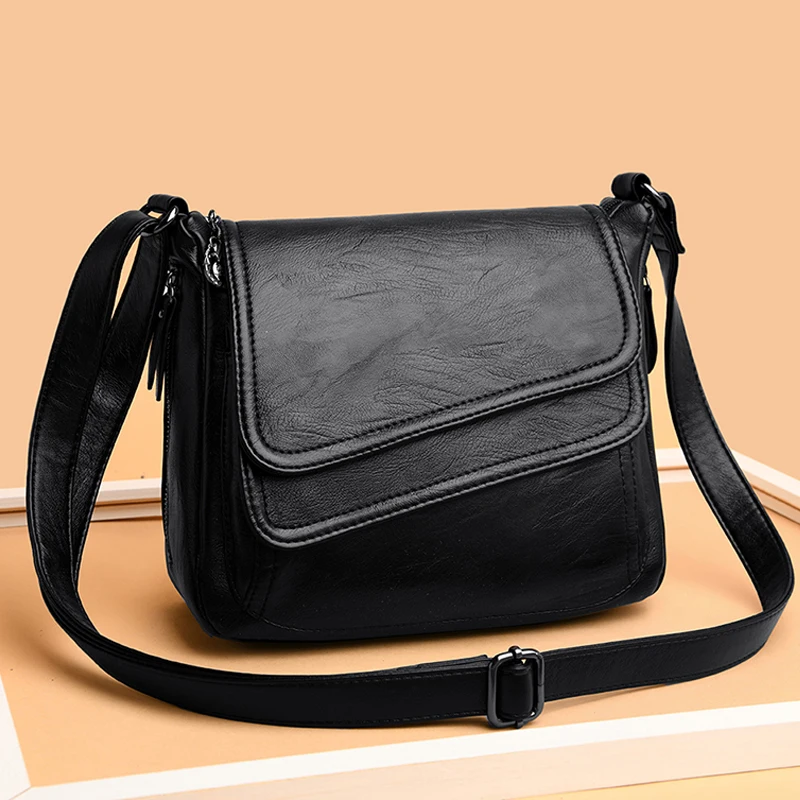 2023 Fashion Soft Leather Shoulder Bags Luxury Women Handbags Designer Brand Casual Crossbody Bags For Women Sac a Main Female