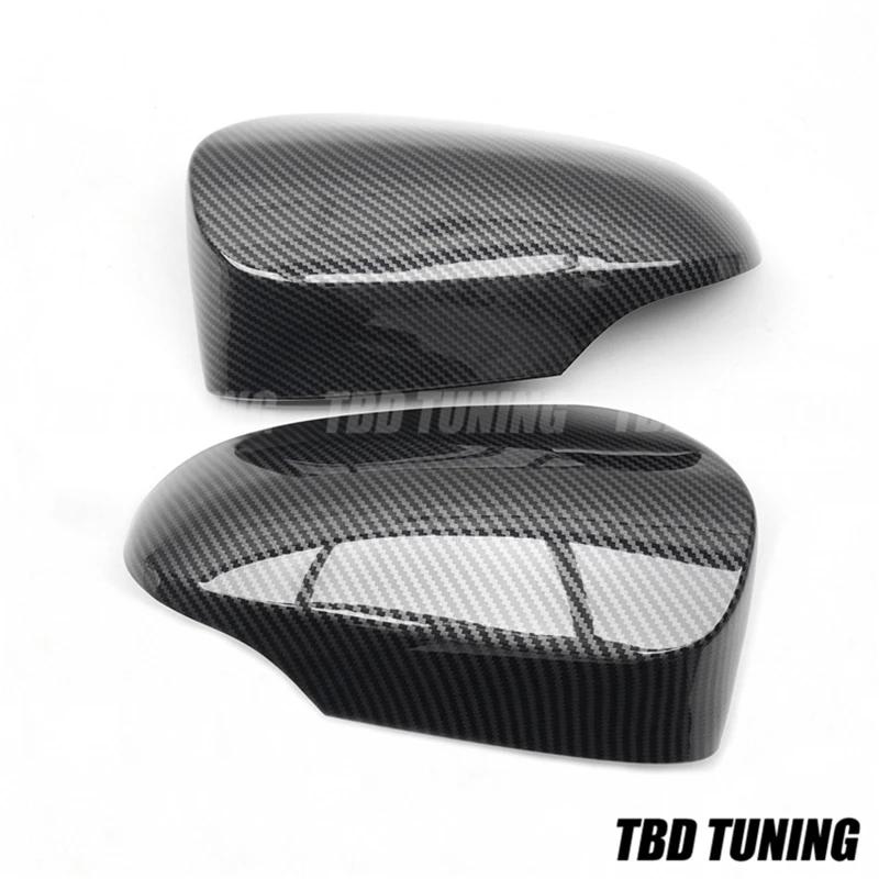 Carbon Fiber Look Mirror Cover For Toyota Camry CHR Yaris 2012 2013 2014 2015 2016-2019 Replacement Rear Side View Mirror Cover