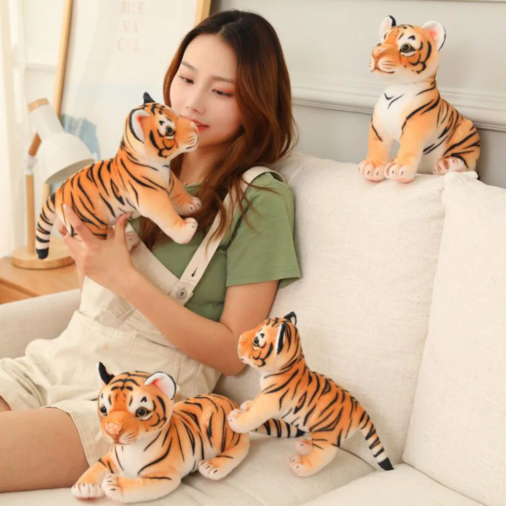 

New Style Animal Doll Tiger Pillow Children Gift Stuffed Plush Toy Three Style For Kid Birthday Gift