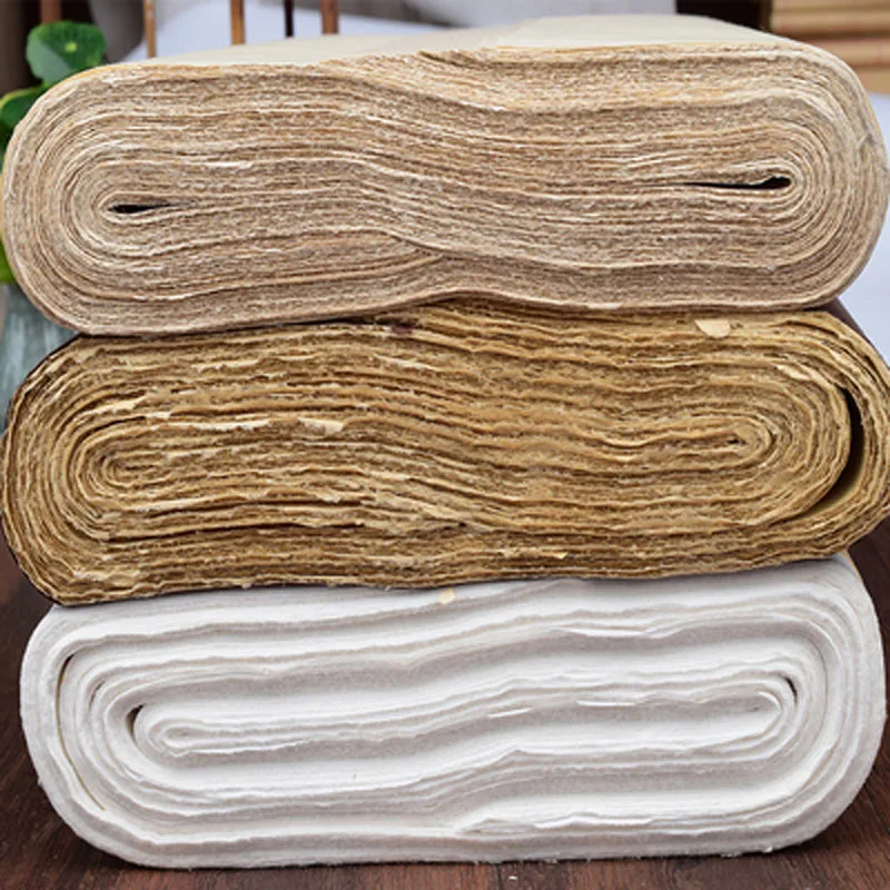 136cm*33cm* 20 sheets/lot Chinese Bamboo Xuan Paper Calligraph Paper Xuan Zhi Half Ripe Rice Paper Mao Bian Zhi