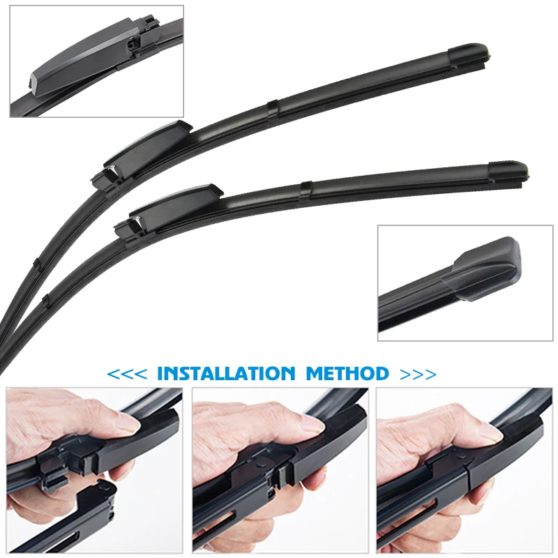 BROSHOO Car Windshield Wiper Blade Rubber 2000 To 2017 For Mercedes Benz C Class W203 W204 W205 C180 C200 C300 Auto Accessories