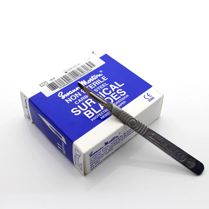 Jyrkior UK Swann morton hoja quirúrgica de acero al carbono para teléfono móvil, película protectora, herramientas de corte de reparación de cables de huellas dactilares