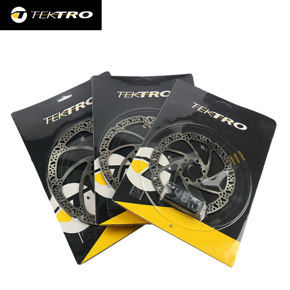 TEKTRO Bike Rotor 160/180/203mm Mountain Bicycle Hydraulic Disc Brake Rotors For MTB Road Foldable Cycling Bicycle Brake Disc