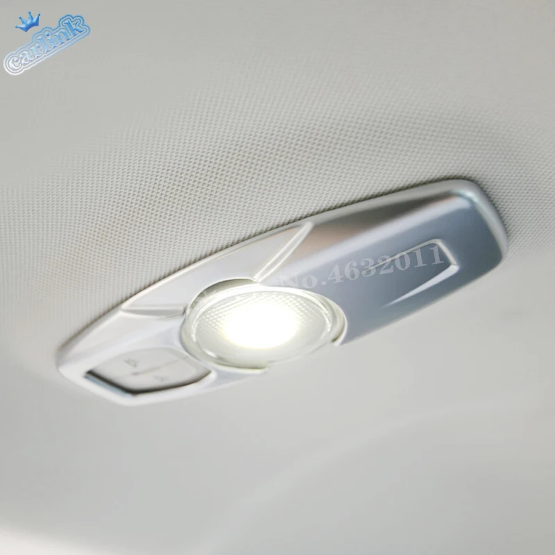 

For Ford EDGE 2015 2016 2017 ABS Matte tail rear reading roof light lamp frame panel Cover Trims Car sticker Styling Accessories