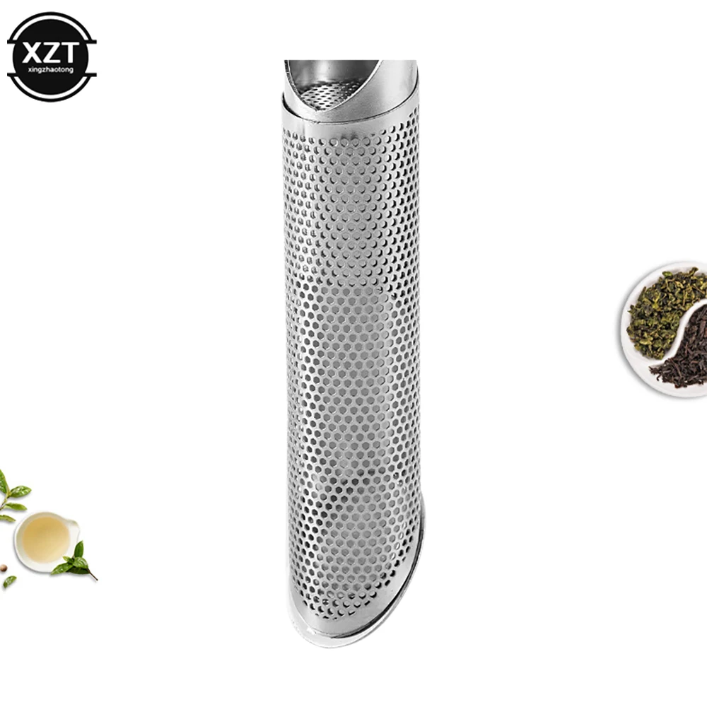 Stainless Steel Tea Infuser Creative Pipe Design Metal Tea Strainer for Mug Fancy Filter for Puer Tea Herb Tea Tools Accessories