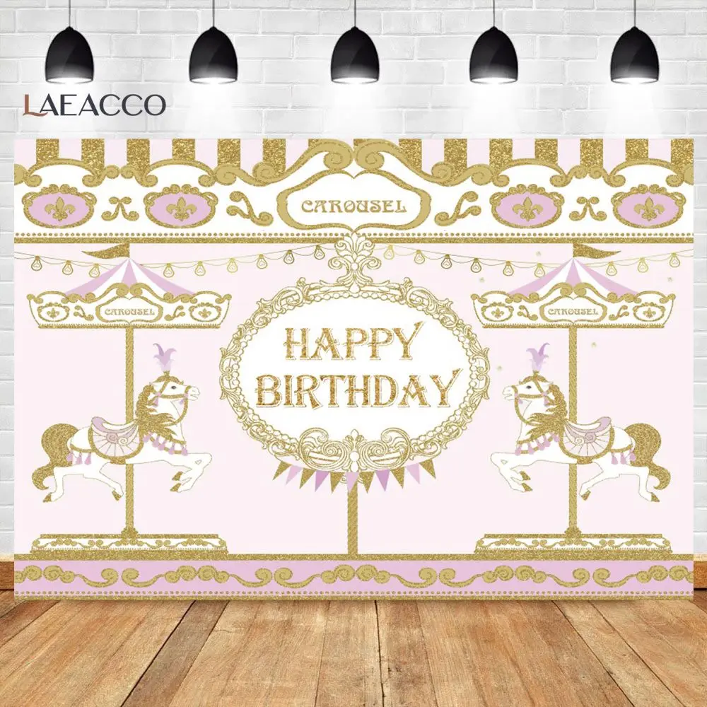 Laeacco Birthday Party Backdrop For Photography Cartoon Baby Customize Photozone Photo Background Photocall Photo Studio Prop