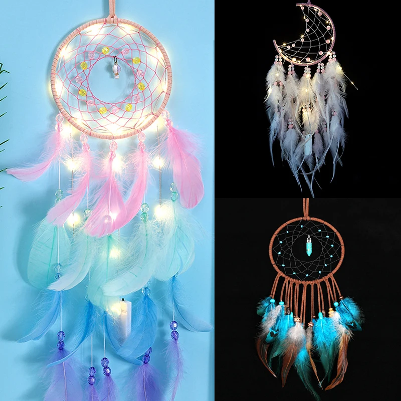 Dream Handmade Catcher Wind Chimes Girl Home Hanging Kids Nordic Style Bedroom Baby Children's Room Decoration