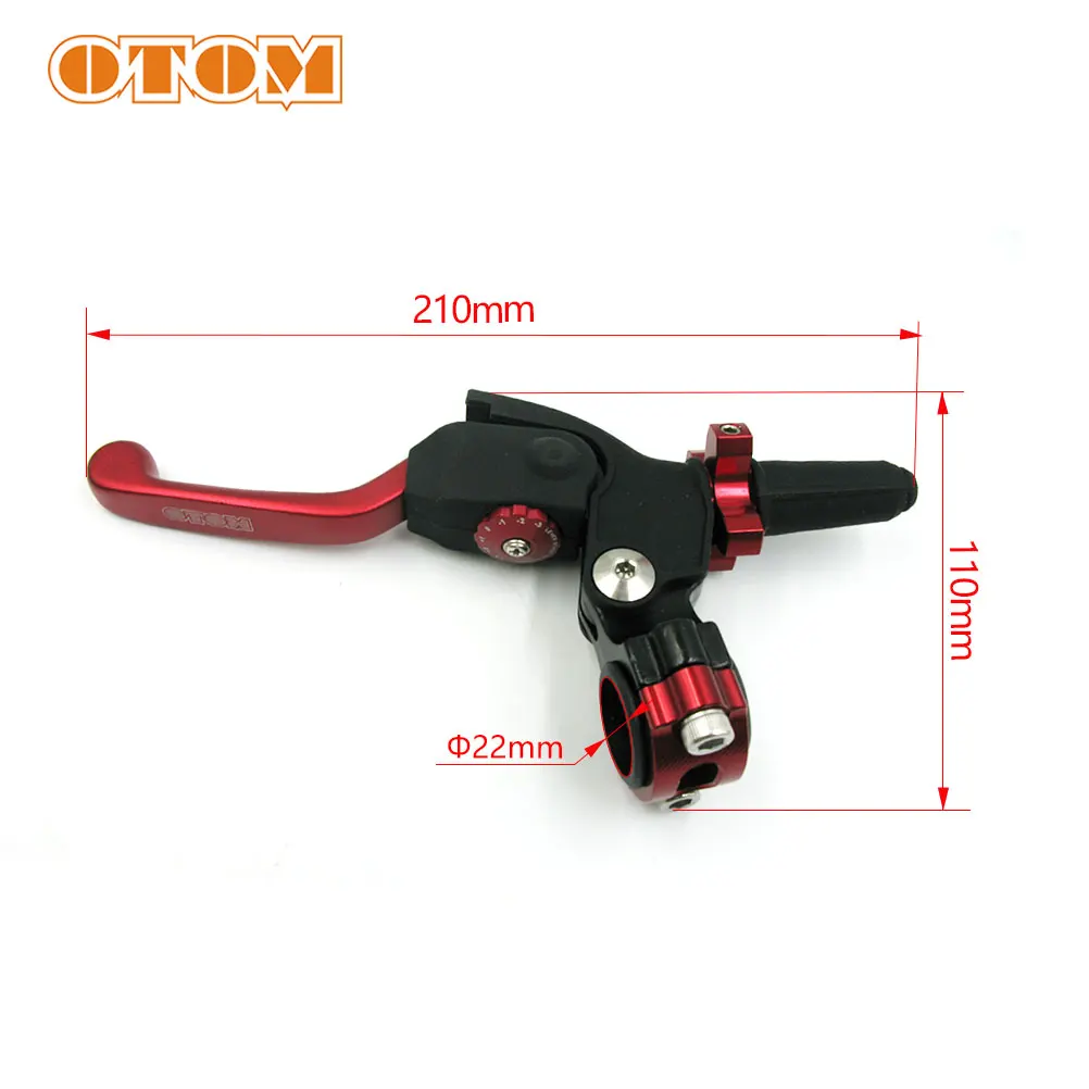 OTOM Motorcycle Scooter Clutch Lever For KTM HONDA YAMAHA KAWASAKI RM Motocross Pit Dirt Bike CNC Aluminium Adjustable Handlebar