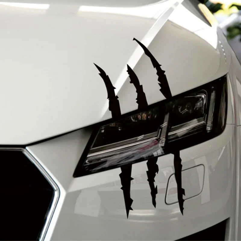 

Personalized Ghost Claw Car Light Eyebrow Sticker For Skoda Octavia A2 A5 A7 Fabia Rapid Superb Yeti Roomster kodiaq