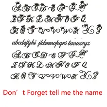 Personalized Crown Name Anklets for Women #6