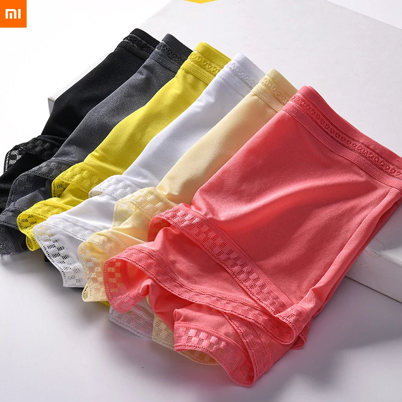 3pcs/set xiaomi youpin 3D underwear men’s summer new translucent ice silk boxer shorts one piece sexy men’s youth underwear