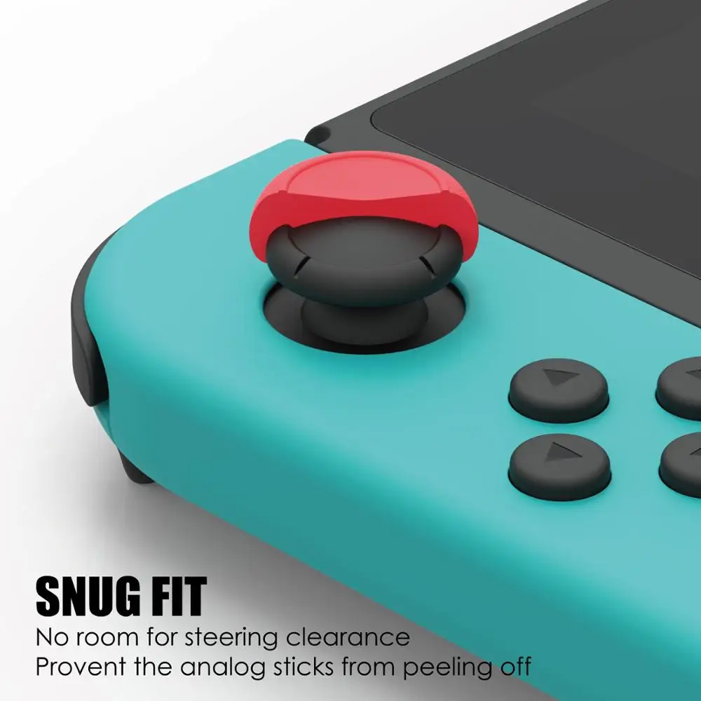 Skull & Co. JoyCon Thumb Grip Set FPS CQC Joystick Cap Thumbstick Cover for Nintendo Switch and Switch OLED Joy-Con Controller