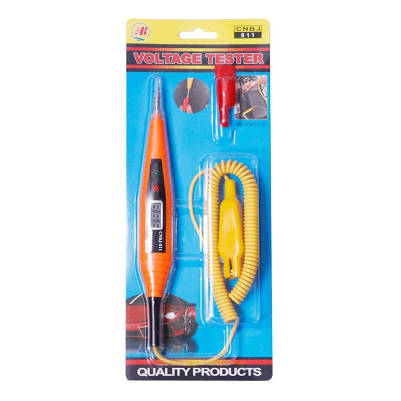 

Инструмент для диагностики автомобиля, цифровой ЖК-дисплей, электроинструмент со светодиодный светильник кой для автомобиля