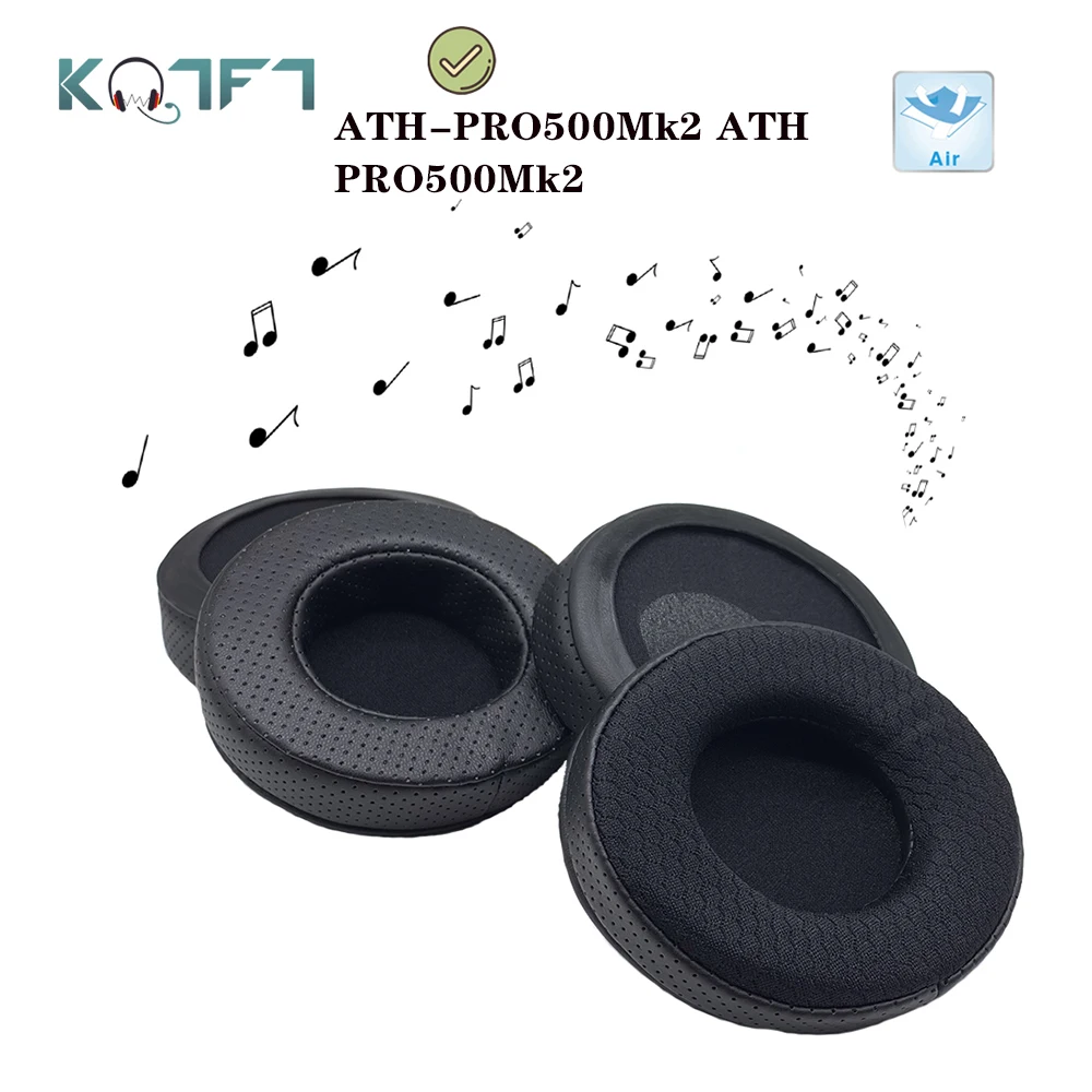 KQTFT Breathable Leather Replacement EarPads for ATH-PRO500Mk2 ATH PRO500Mk2 Headphones Parts Earmuff Cover Cushion Cups