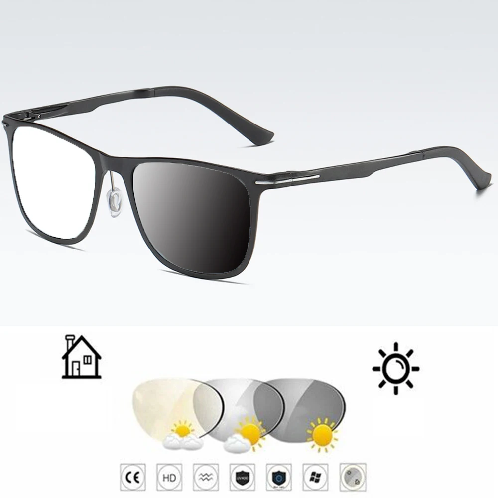 

Rectangle Al-mg Alloy Men Ultralight Photochromic Grey Reading Glasses +0.75 +1 +1.25 +1.5 +1.75 +2 +2.25 +2.5 +2.75 To +4