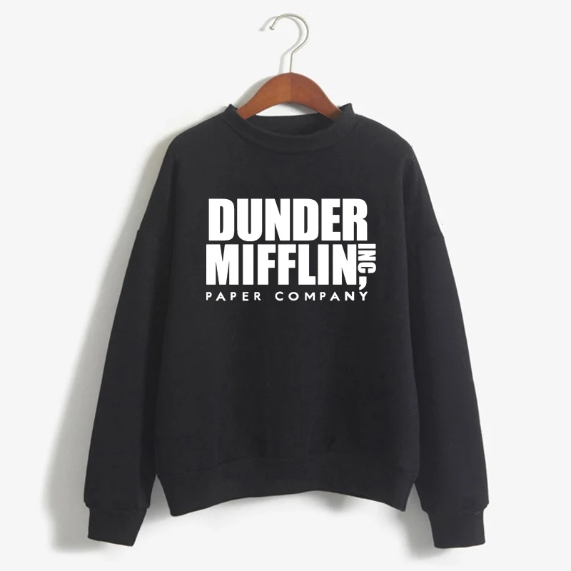 Women Dunder Mifflin Inc Paper Company Wernham Hogg TV Show Michael Scott Space Sweatshirt Tops The Office Tv Hoodie Men