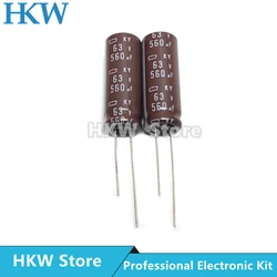 10pcs 560UF 63V NCC KY Series 12.5x35mm 105 Degree 63V560UF Aluminum Electrolytic Capacitor NIPPON CHEMI CON 560UF63V Original