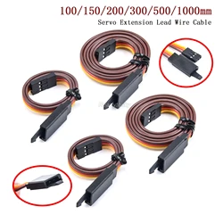 10PCS cavo di prolunga Servo cavo anti-allentato 60 Core 100/150/200/300/500/1000mm per RC JR maschio a femmina giocattolo aereo