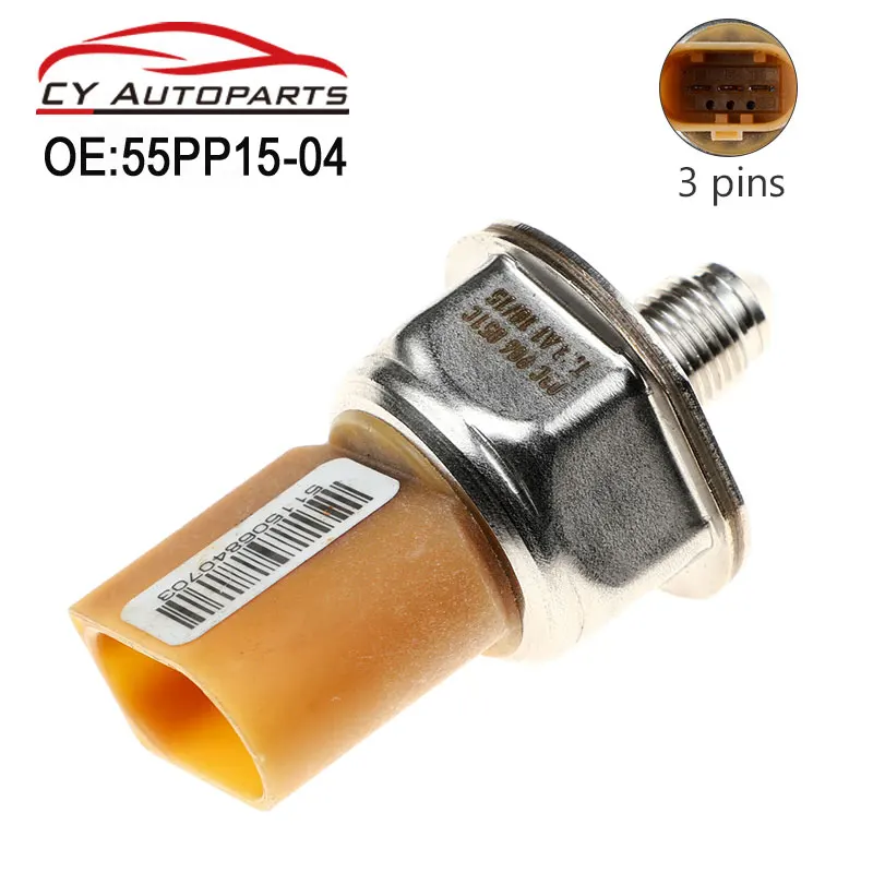 New Fuel Rail Pressure Sensor For Golf Jetta Passat Tiguan Eos Leon skoda Touareg 55PP15-04 55PP1504 03C906051C 03C906051H