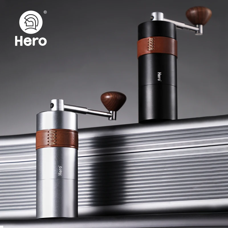 HERO Manual Coffee Grinder Hand Brewed Coffee Espresso Maker Stainless Steel Burr Foldable Handle S03 Coffee Mill Machine