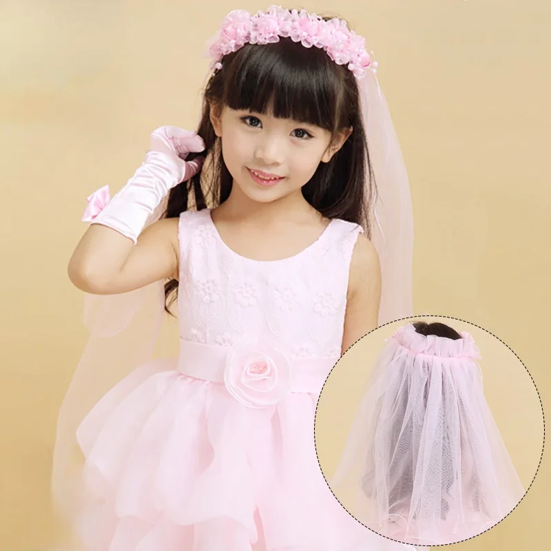 10pcs   Pink Fairy Princess Dress Up Birthday Party  Lace Headband Crown Wreath Children Adult  Cosplay Christmas