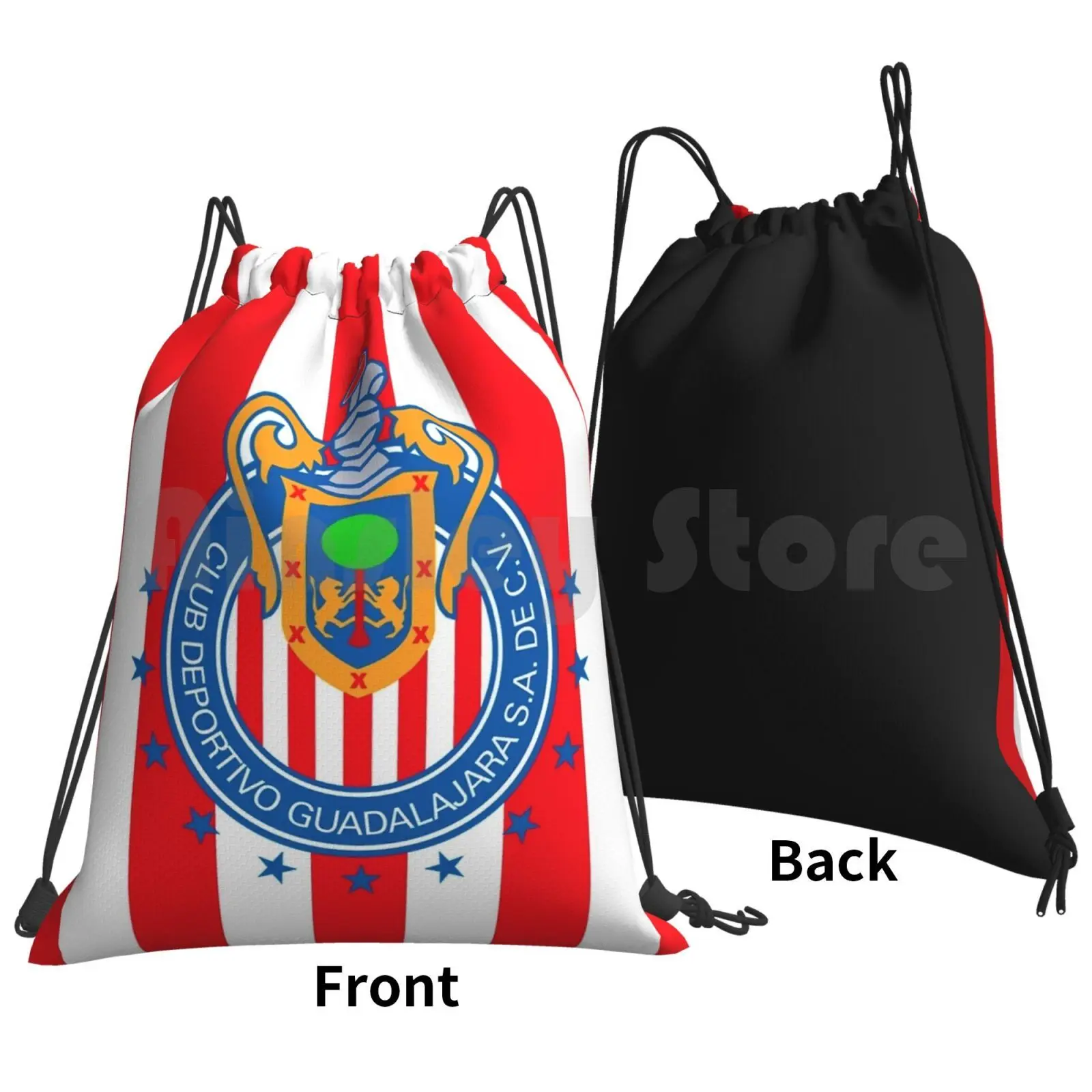 Club Deportivo Guadalajara Backpack Drawstring Bags Gym Bag Waterproof Club Deportivo Guadalajara Guadalajara Chivas