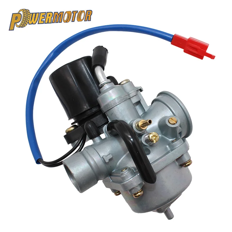 Motorcycle PZ19 19mm Carburetor with Electric Choke for Yamaha 2 Stroke 50cc 70cc 90cc Jog ATV Scooter Quad Go-kart Moped