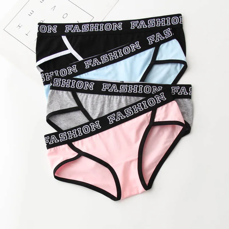 Panties for women cotton underpants ladies sexy underwear letters plus size lingerie female causal briefs women intimates