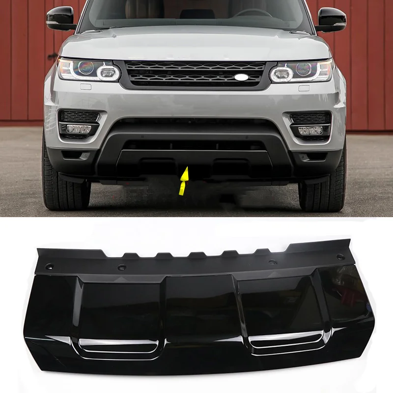 

For Land Rover Range Rover Sport 2014-2017 L494 LR045039 Front Bumper Skid Guard Plate Tow Hook Cover Lower Fender Spoiler Lip