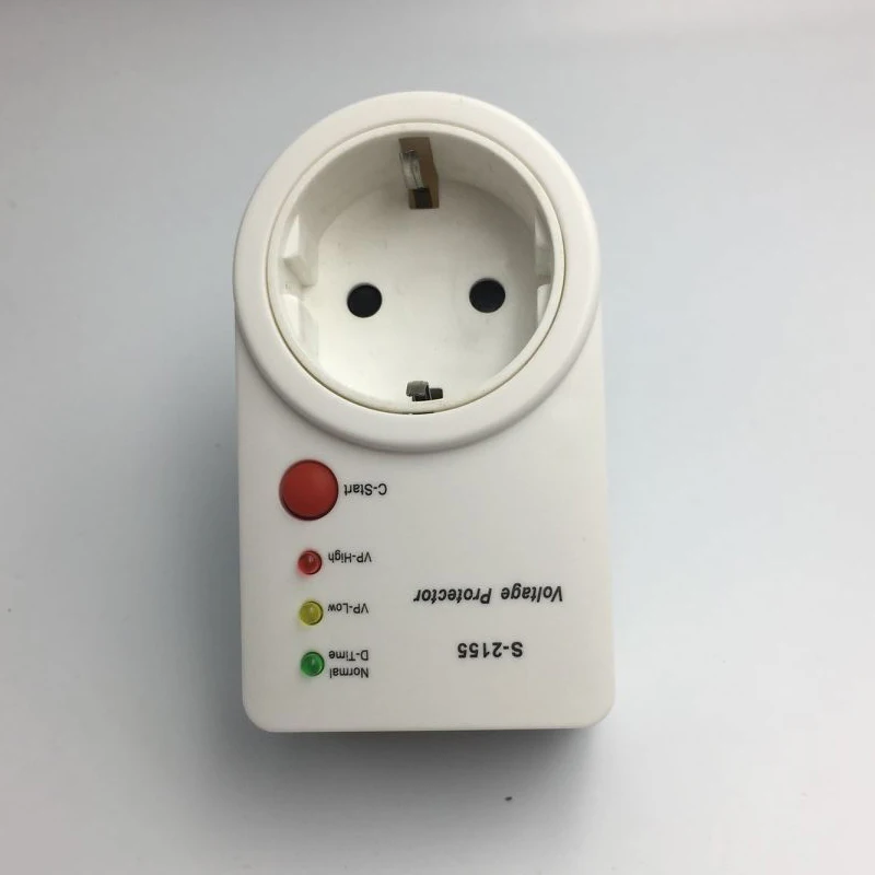 Automatic Voltage Protector Switcher AVS 15A 220V Power Surge Protection German EU Socket type Volt-safe for Home Appliances New