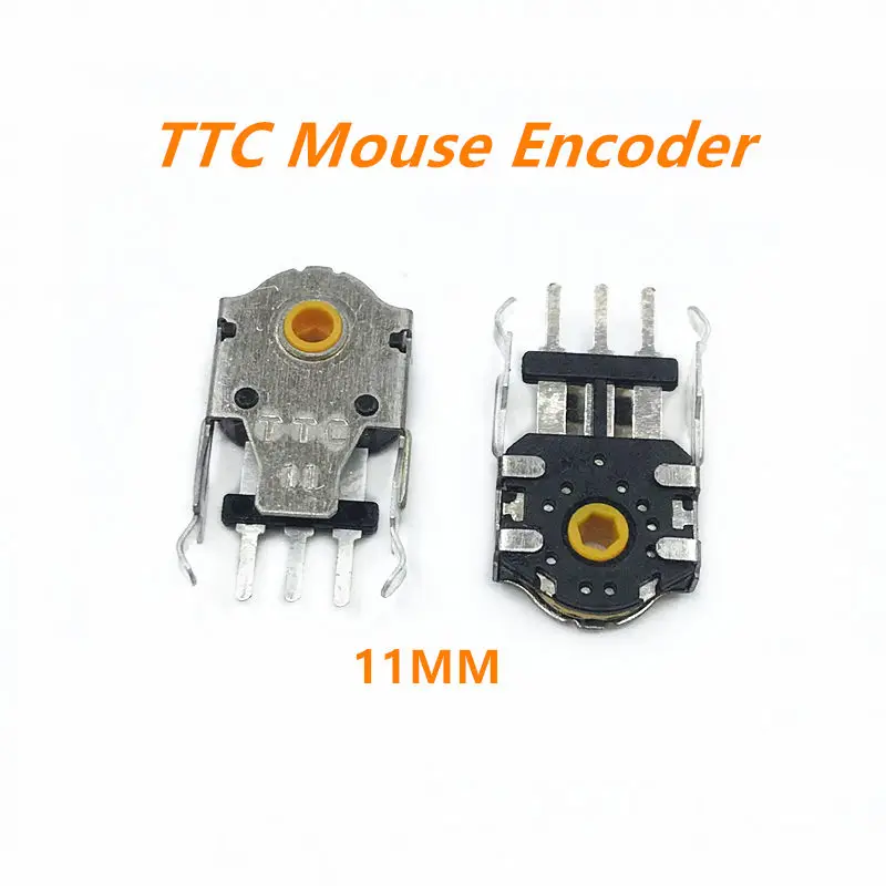 2 Buah Enkoder TTC Mouse Asli Sangat Akurat 7Mm-14Mm Inti Kuning Sensei Sepuluh Saingan 300 310 G102 304 G703 Masalah Roda