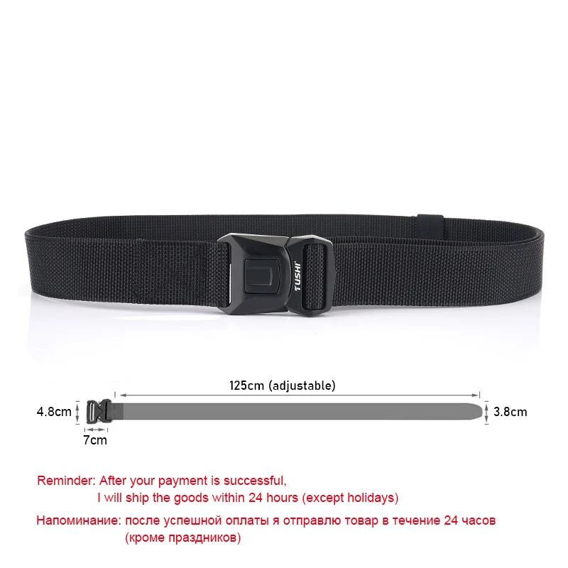 HSSEE New Men\'s Tactical Belt Hard Zinc Alloy Pluggable Buckle Military Army Belt Outdoor Casual Work Belt Male Jeans Girdle