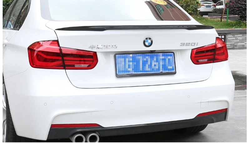 For BMW F30 F80 M3 Spoiler Carbon Fiber Material M Performance Style 2012 - Up 320i 328i 335i 326D F30 Carbon Fiber